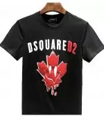 dsquared2 t-shirt online pas cher 3d maple leaf noir